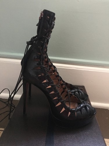 Alaia chaussure karung noir - chaussure,