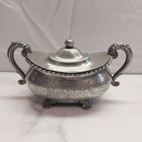 Sugar bowl sucrier lidded - sugar,