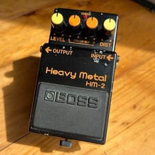 Boss HM-2 Heavy Metal 1988 Used Guitar Effect Pedal Powerful Distortion