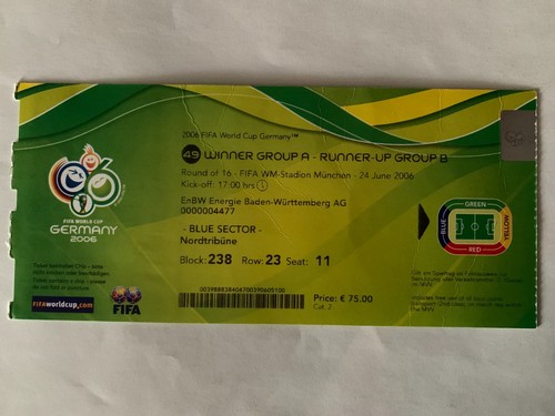 Ticket world cup 2006 germany - world,