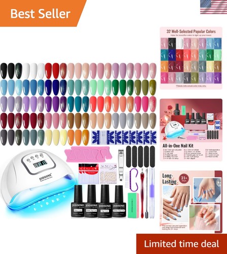 Complete gel nail kit with - complete,