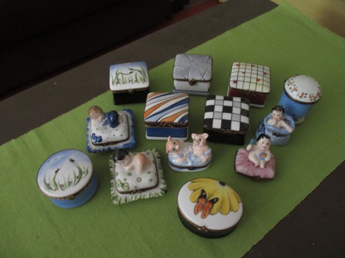 Boîte pilule porcelaine de - boîte,