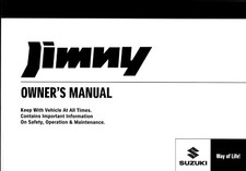 SUZUKI JIMNY - OWNERS USER MANUAL HANDBOOK - NEW PRINT - A4 OR A5 SIZE