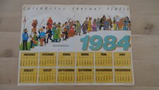 PLV CALENDRIER 1984 TINTIN