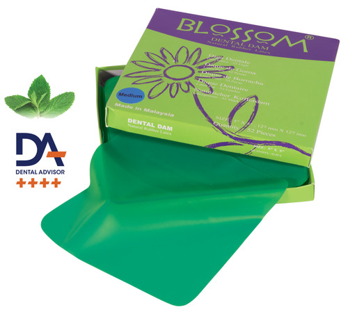 Green dental dam - green, ×