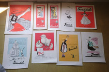 LOT 19 POSTERS ADVERTISING LOW SCANDAL LA SHEATH 1950s BRA BRA