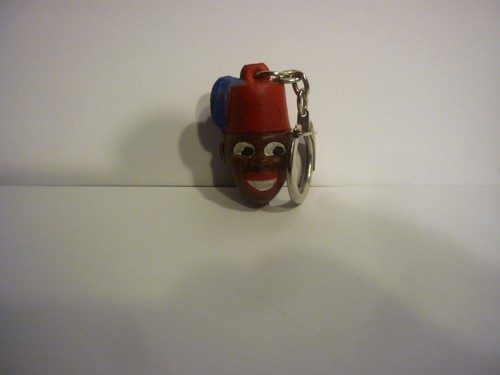 Ancien porte clefs figurine - porte,