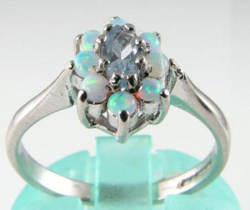 Bague cercle blanc 9ct - cercle, or