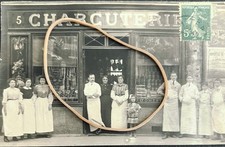 Photo ID card postcard fronture deli store, personal employees