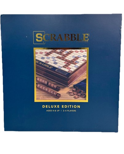 Scrabble deluxe edition wood - scrabble,
