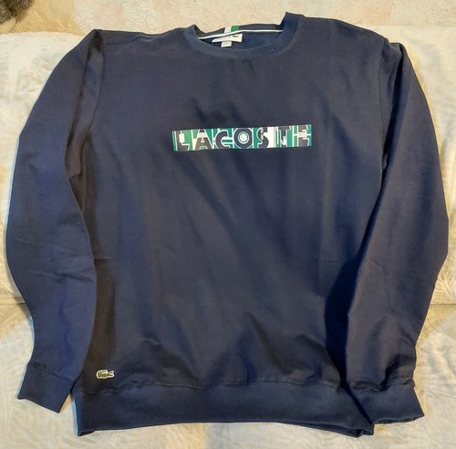 Sweat lacoste bleu marine - lacoste,