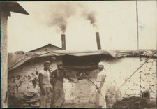 Morocco, Un Oven à bread vintage silver print.  Vintage 5x Silver Print