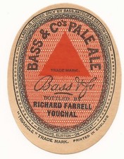 Irish Bass Pale Ale Label Ireland Richard Farrell Youghal County Cork