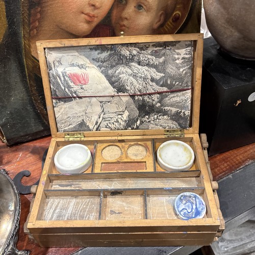 Ancienne boîte peintre - boîte,
