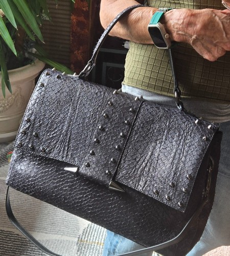 Sac cuir véritable - en,