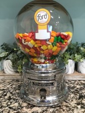 Glass Globe Ford Gum Chiclet Machine w/ Options Ford Gumball Machine Company