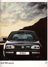 Catalogue Brochure VW Golf VR6 Syncro 11/1994 Allemand / Deutsch