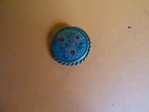 Broche ronde bouquet - broche,