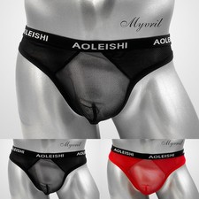 Slip sexy homme transparent