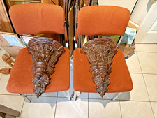 Ancien Paire Applique Console