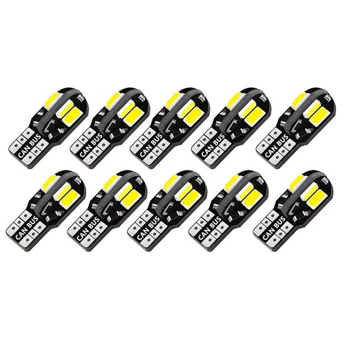10x ampoule led t10 w5w - 10x,