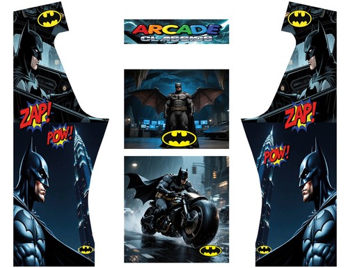 Stickers borne arcade batman - stickers,