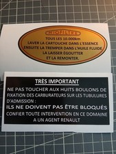 Autocollants filtre à air