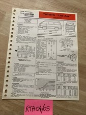 Fiche technique automobile Toyota Lite-Ace depuis 04/86 1986 RTA Lite Ace