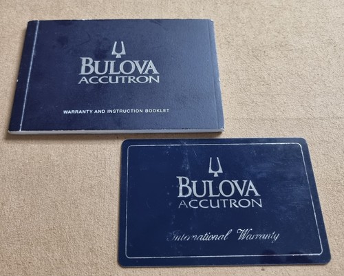 Bulova accutron carnet - bulova,