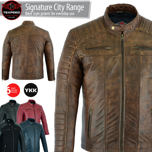 Veste cuir décontractée - cuir,