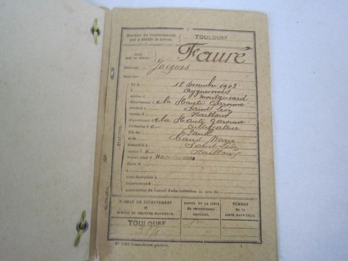 Ancien livret militaire classe - ancien,