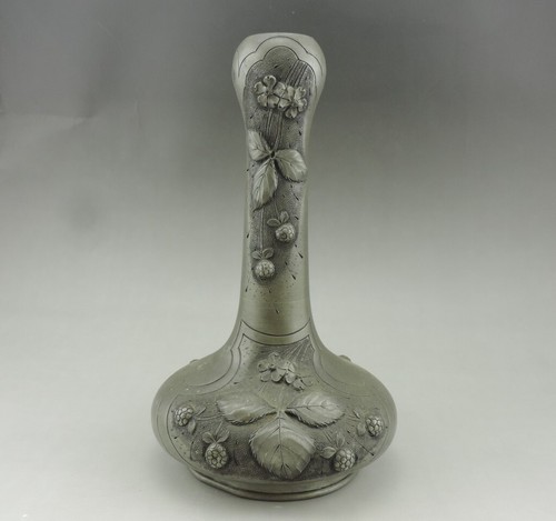 Ancien vase etain art - vase,