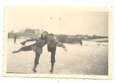 Portraits men ice skates old
