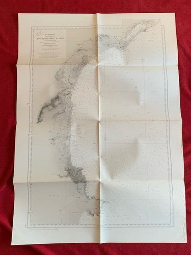 Rare carte marine sete - la,