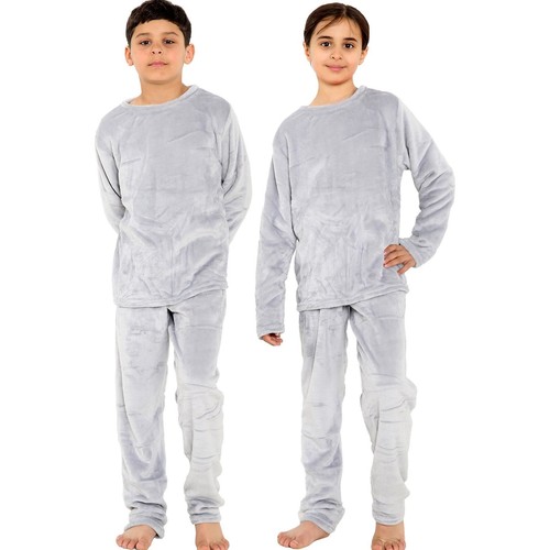 Enfants gris chaud pyjama - chaud,