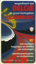 Carte Routiere de Belgique et du Grand-Duche de Luxembourg Road Map 1:3000000