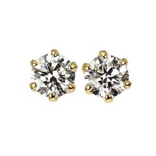 Boucle d'oreille diamant K18YG
