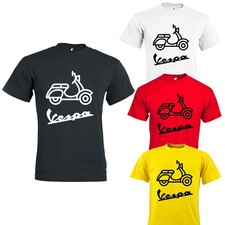T-Shirt Fan Club Vespa T-Shirt Noir Blanc Rouge Jaune Unisexe