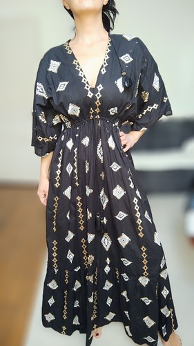 Robe maxi bohème - , dorée