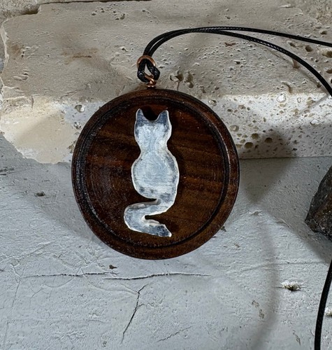 Collier unisexe noyer - collier,