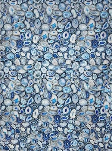 Table agate bleue - en, plateau