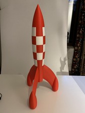 Fusée inspirée Tintin 62cm