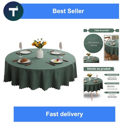 Nappe ronde 140 vert - nappe,