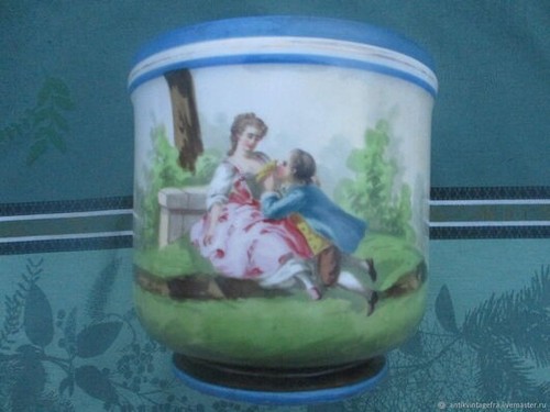 Antique flower pot cover 19th - antique,