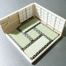 Figurine Shoji accessoire présentoir maison de poupée miniature TATAMI...