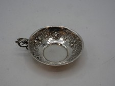 TASTE-VIN EN ARGENT MASSIF DECOR FLORAL ORIGINE ALLEMAGNE