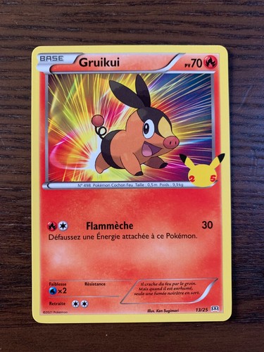 Carte pokémon gruikui 25 - pokémon,