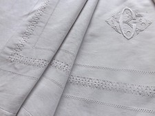 drap, pur fil de lin, mono CK