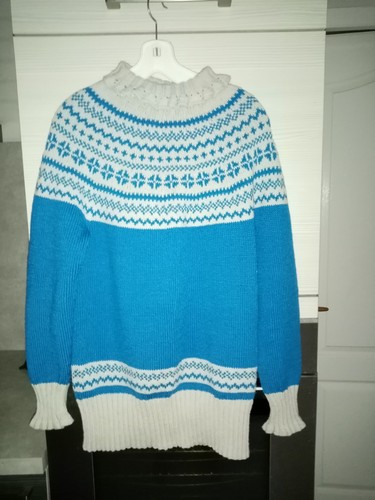 Pull jacquard fait - jacquard, main