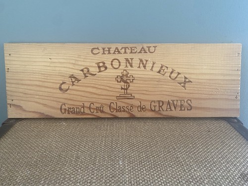 Ancienne estampe caisse vin - , en